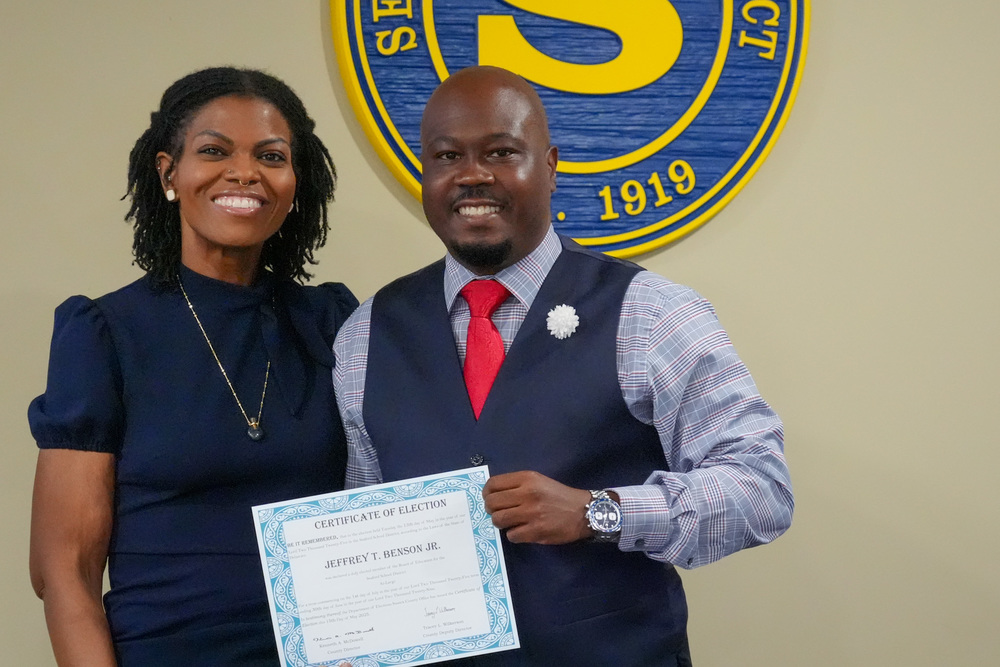two people with certificate