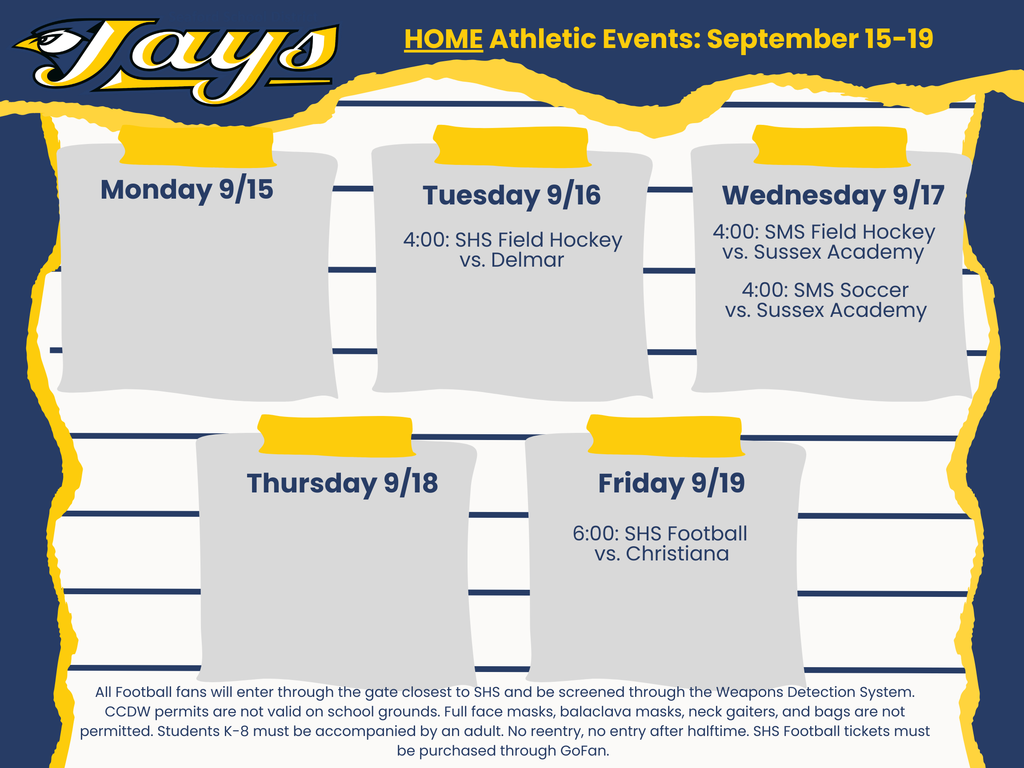 athletics schedule