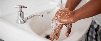 someone washing their hands