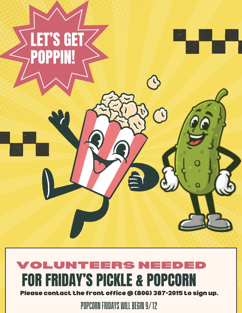 Popcorn and pickle volunteers