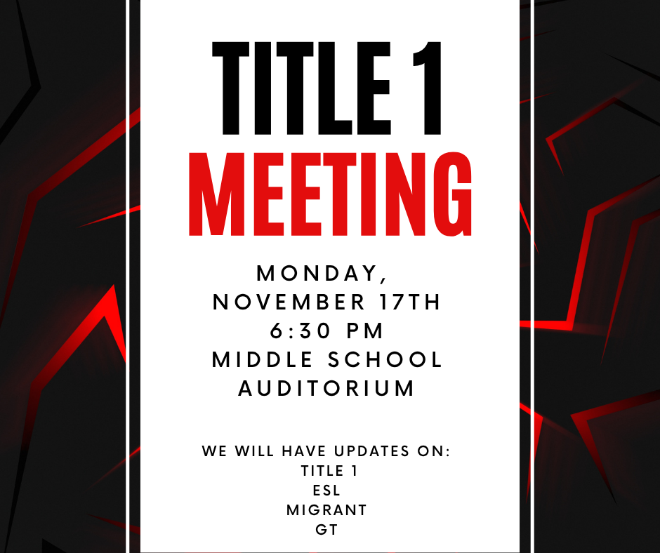 Title 1 meeting