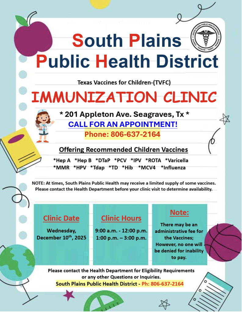 Immunization clinic - English