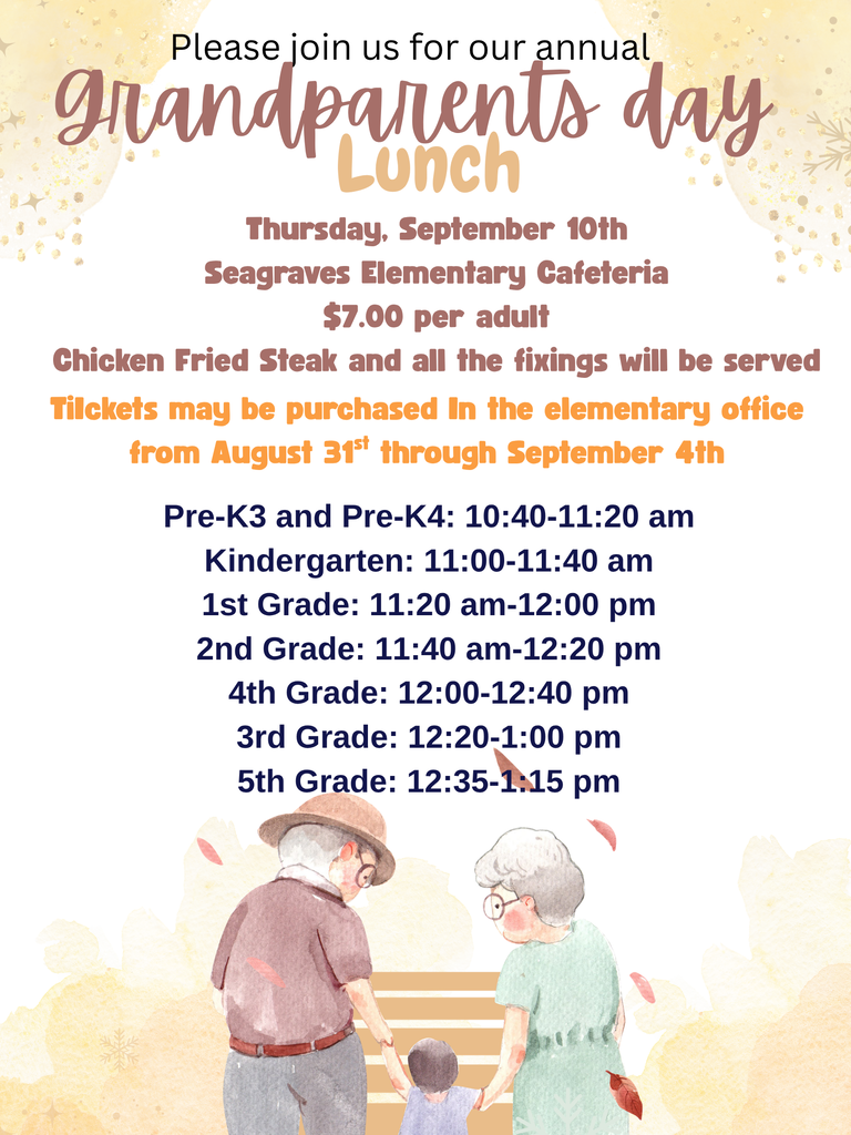 Grandparents day lunch flyer