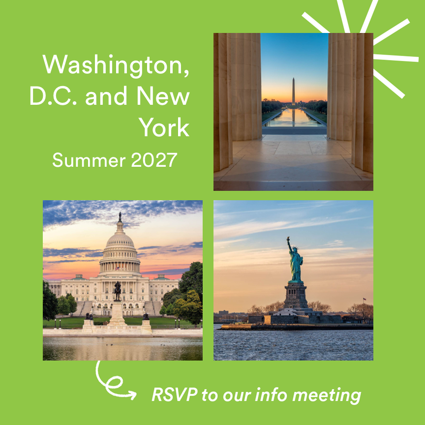 Washington DC and New York City