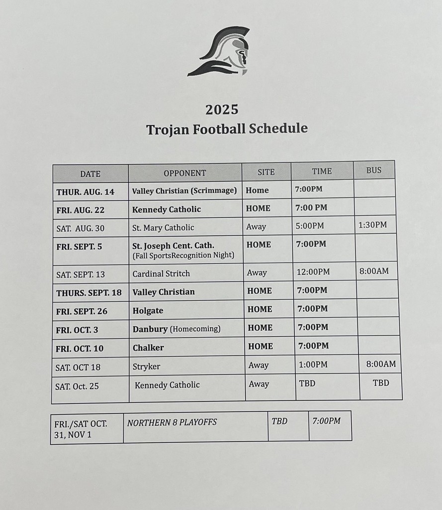 Schedules