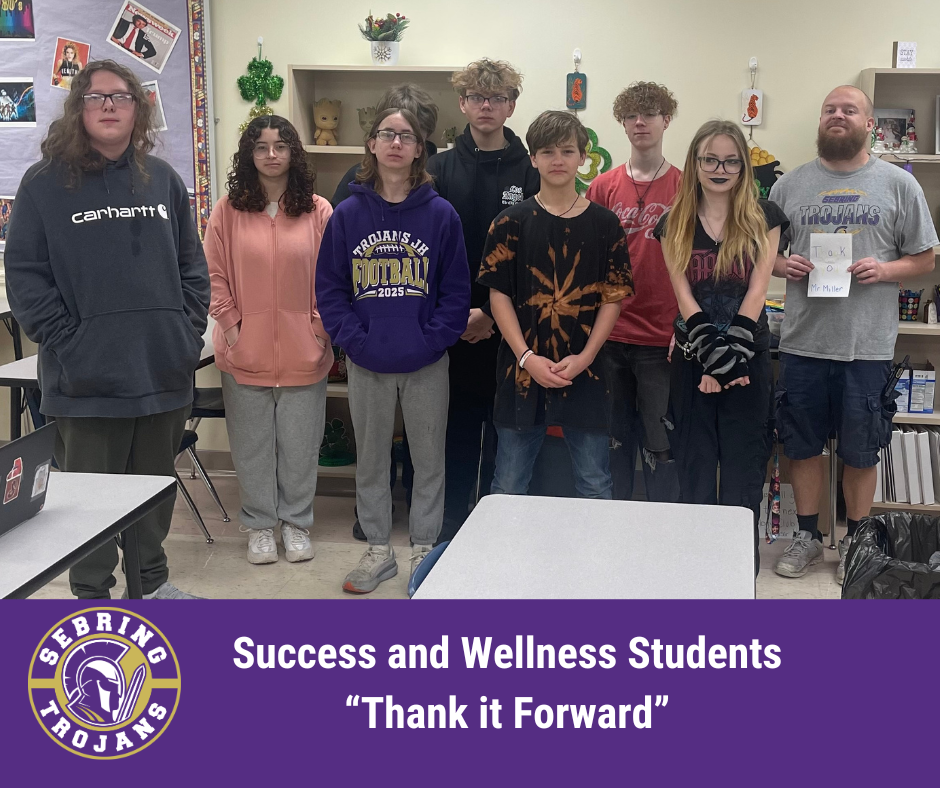 Success and Wellness Student Thank it Forward