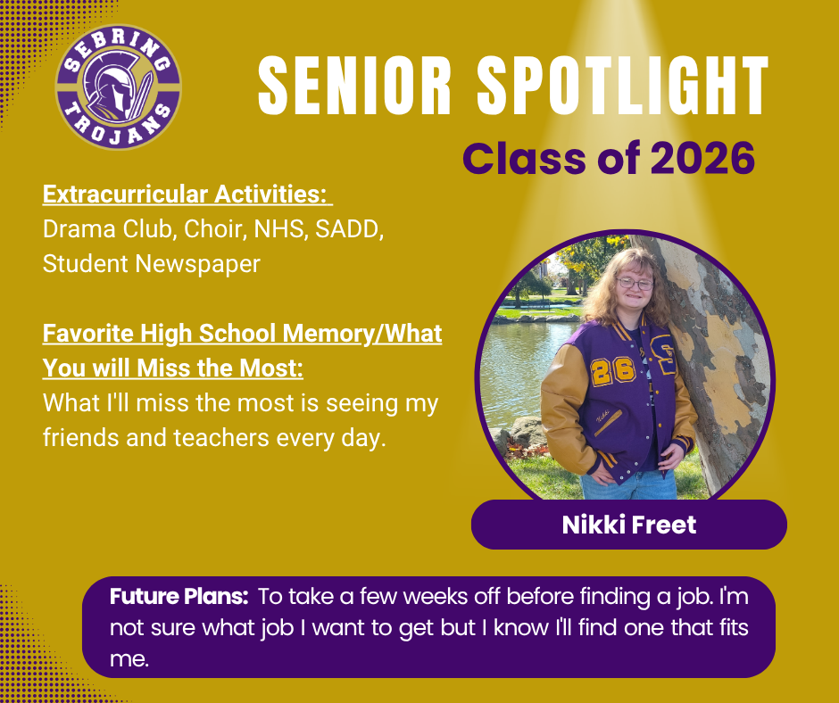 Trojan Senior Spotlight: Nikki Freet