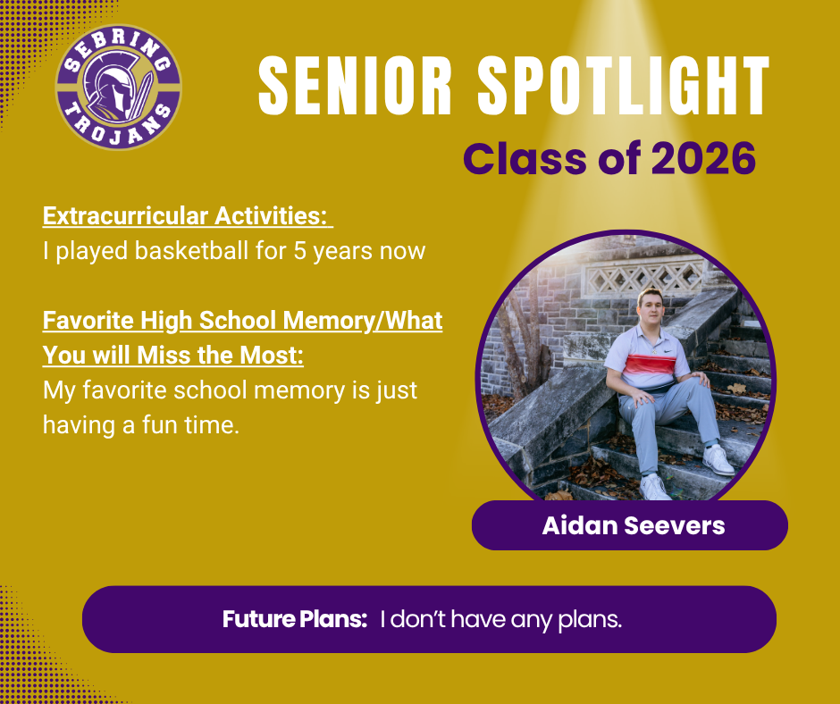 Senior Spotlight Aiden Seevers