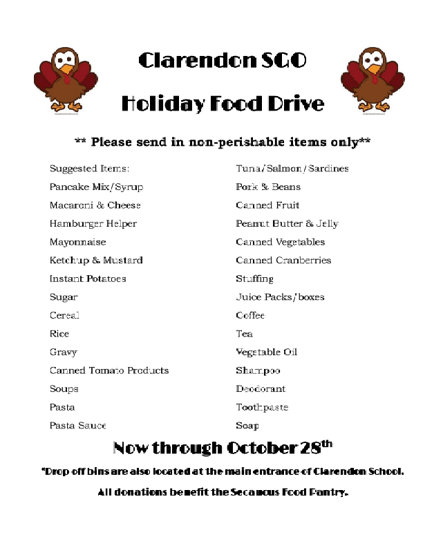 food drive info
