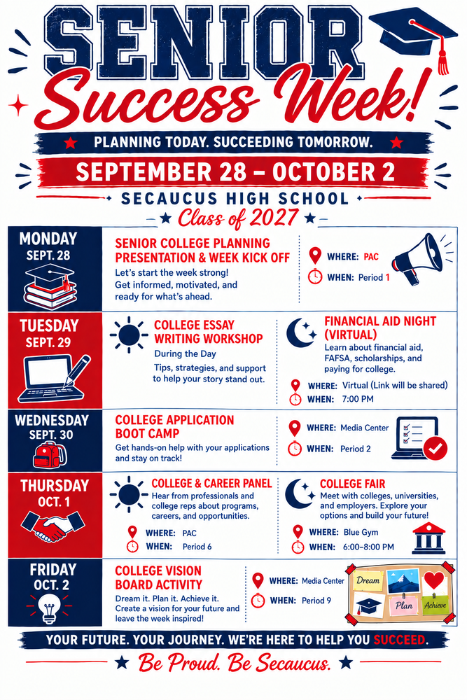 Senior Success Week Flyer
