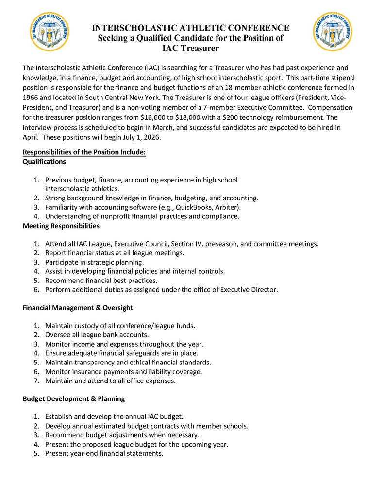 IAC Position Openings