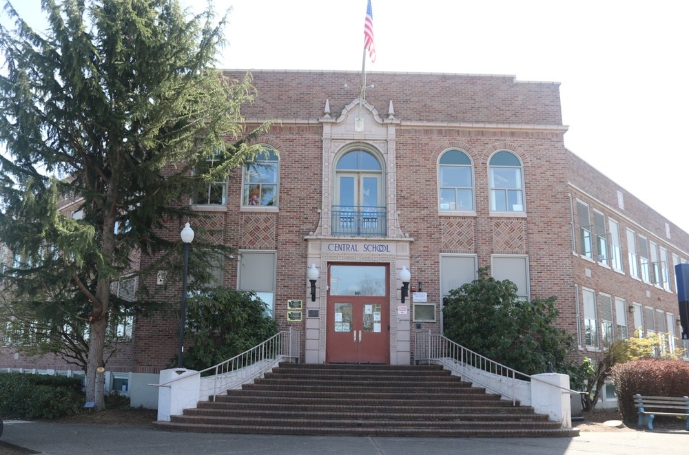 Central Elementary School entrance.