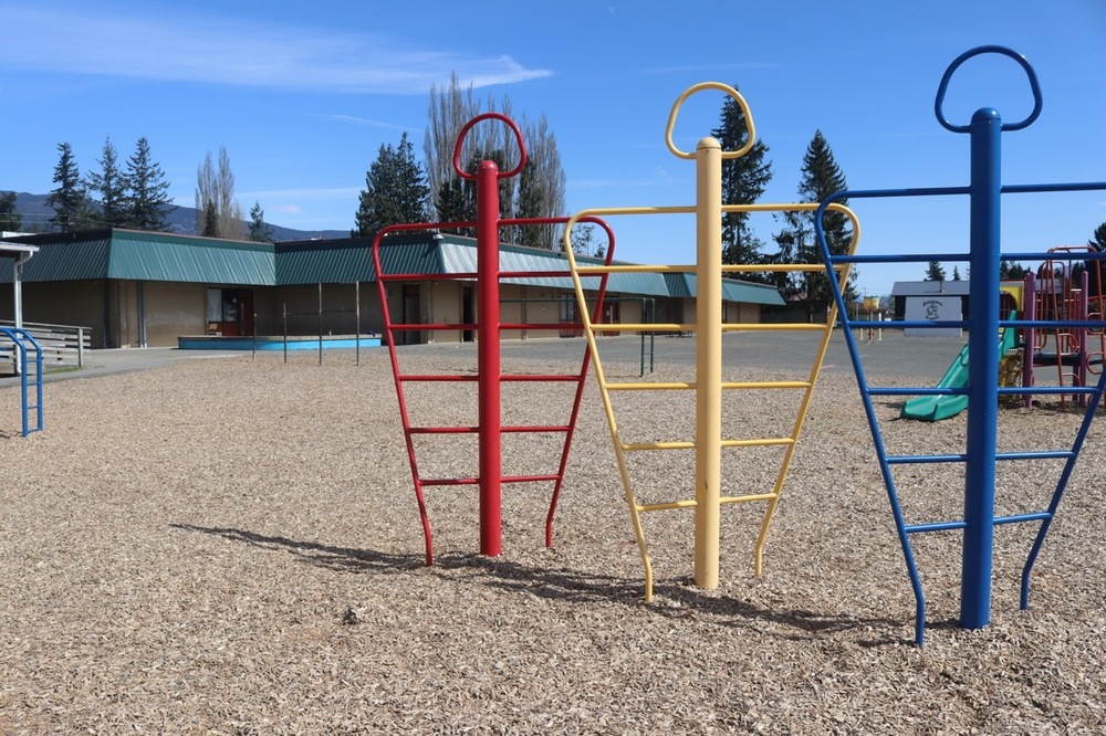Evergreen Elementary School playground.