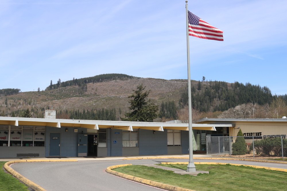 Clear Lake Elementary School entrance.