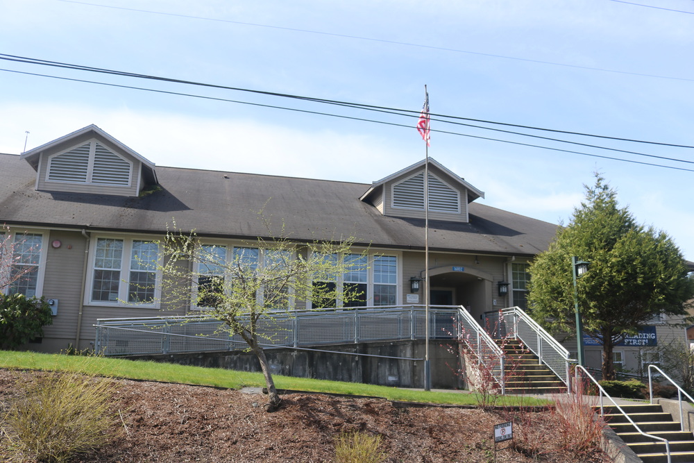 Big Lake Elementary School entrance.