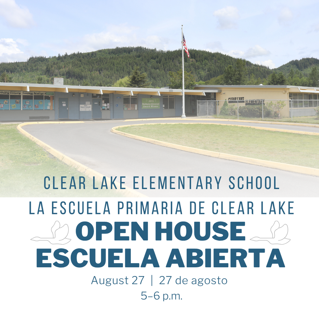 August 27 - Clear Lake Elementary School Open House