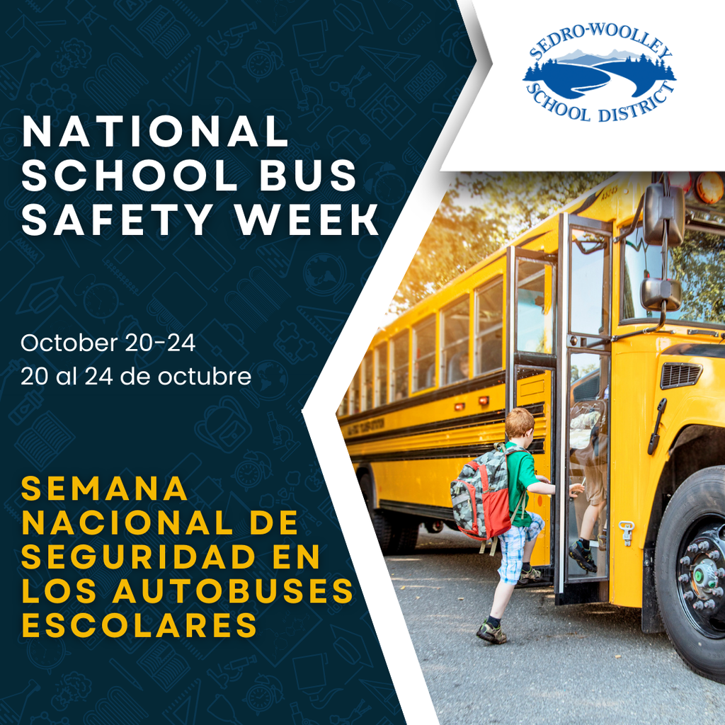 October 20–24 is National School Bus Safety Week. Thank you to our community for helping us keep students safe on their way to and from school.