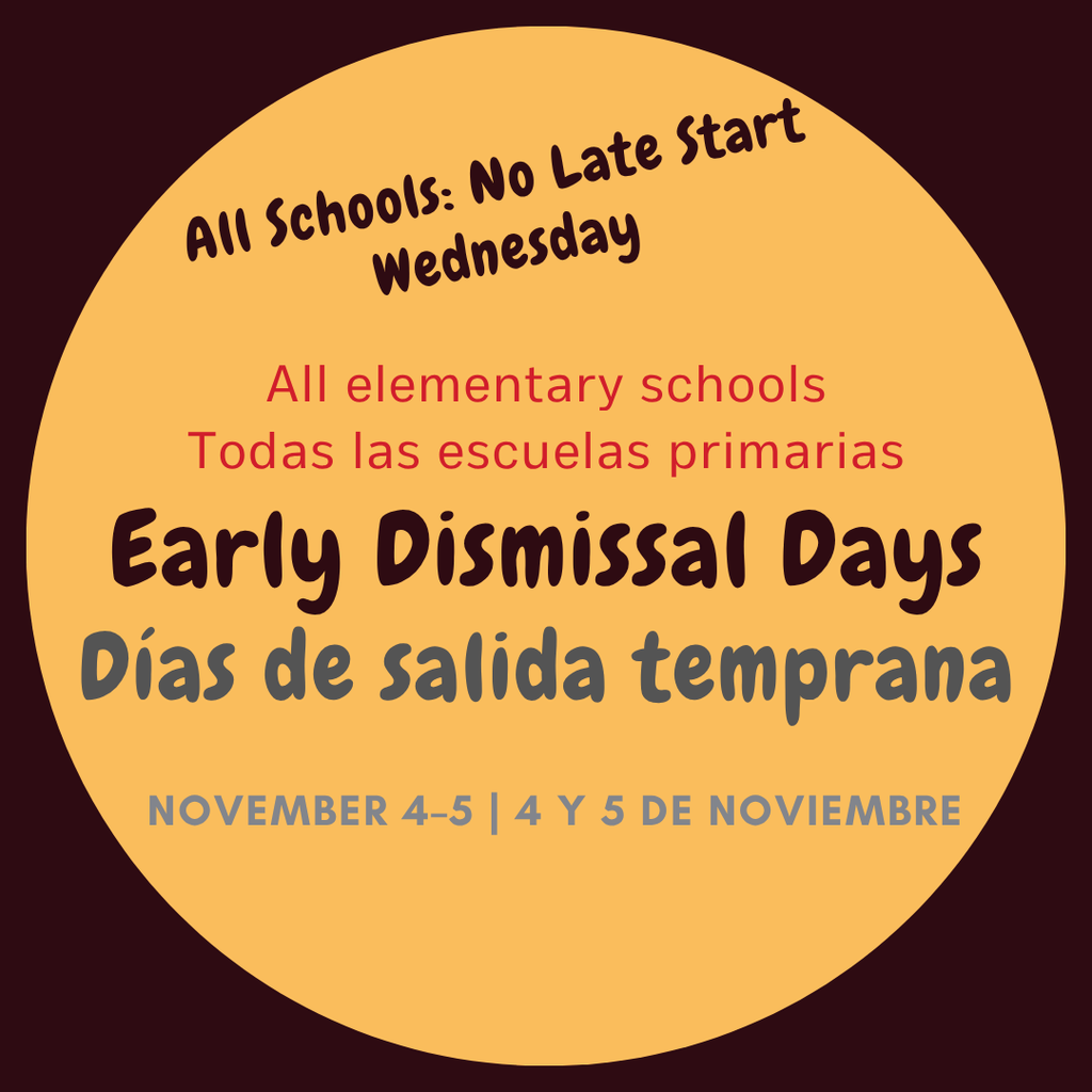🕐 All Sedro-Woolley elementary schools will have Early Dismissal at 12:30 p.m. on Tuesday, November 4 and Wednesday, November 5. Reminder: there is no Good Beginnings Preschool on early dismissal days. These early release days allow time for parent-teacher conferences.