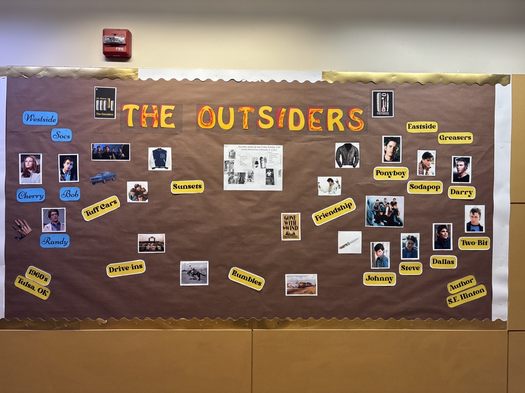 Stay gold, Cubs! ✨ Cascade Middle School wrapped up its 7th grade Outsiders unit today with a classic tradition — “Greaser vs. Socs Day!” Students and staff dressed the part, celebrating the beloved S.E. Hinton novel before watching the film in class. From leather jackets and slicked-back hair to cardigans and pearls, today was all about bringing the story to life and ending the unit in true Outsiders style. 💫 📖 “Stay gold, Ponyboy. Stay gold.” #RootedInSW #CubsRead #TheOutsidersDay