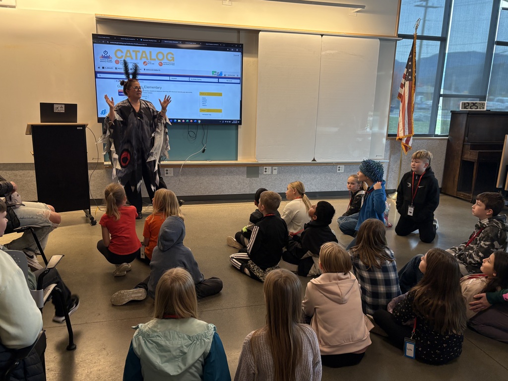 Samish Elementary students explore the Central Skagit Library, browsing bookshelves, learning how to use the library’s search system, and enjoying the play area during their field trip.