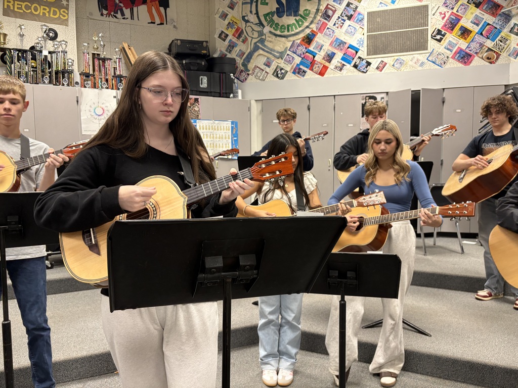 Students practice a song during mariachi band class at Sedro-Woolley High School.