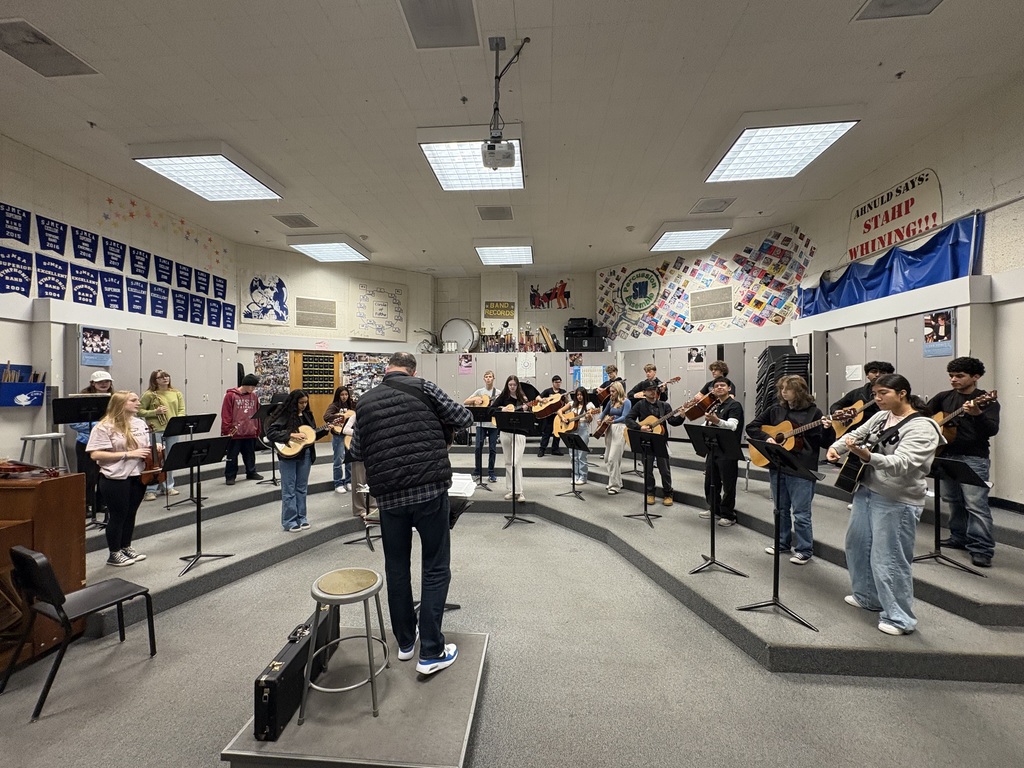 Students practice in class.