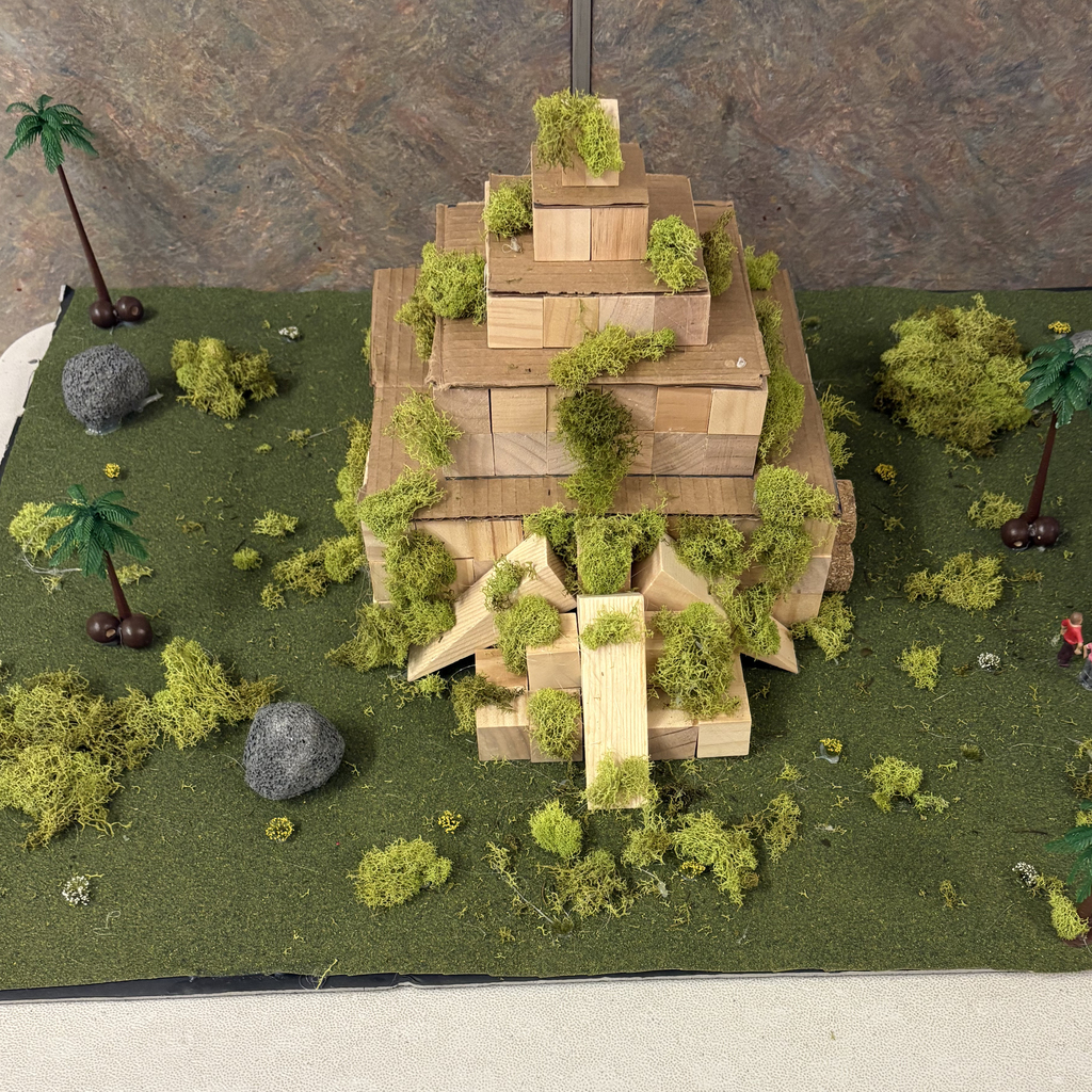 Close-up photos of sixth grade Mesopotamia models created by Mary Purcell Elementary students. The detailed dioramas and structures show elements like rivers, temples, and early cities, highlighting students’ creativity and understanding of ancient civilizations.