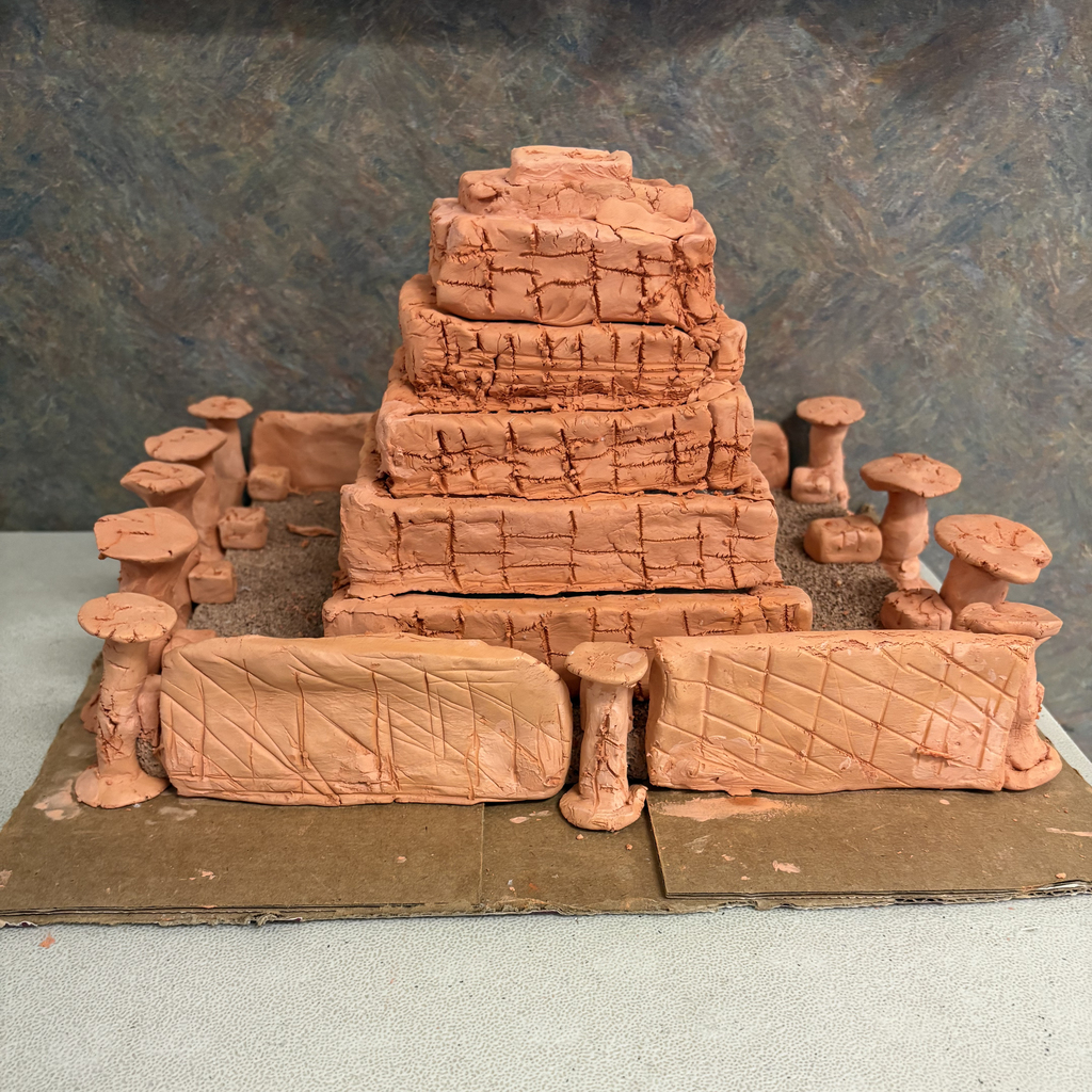 Close-up photos of sixth grade Mesopotamia models created by Mary Purcell Elementary students. The detailed dioramas and structures show elements like rivers, temples, and early cities, highlighting students’ creativity and understanding of ancient civilizations.