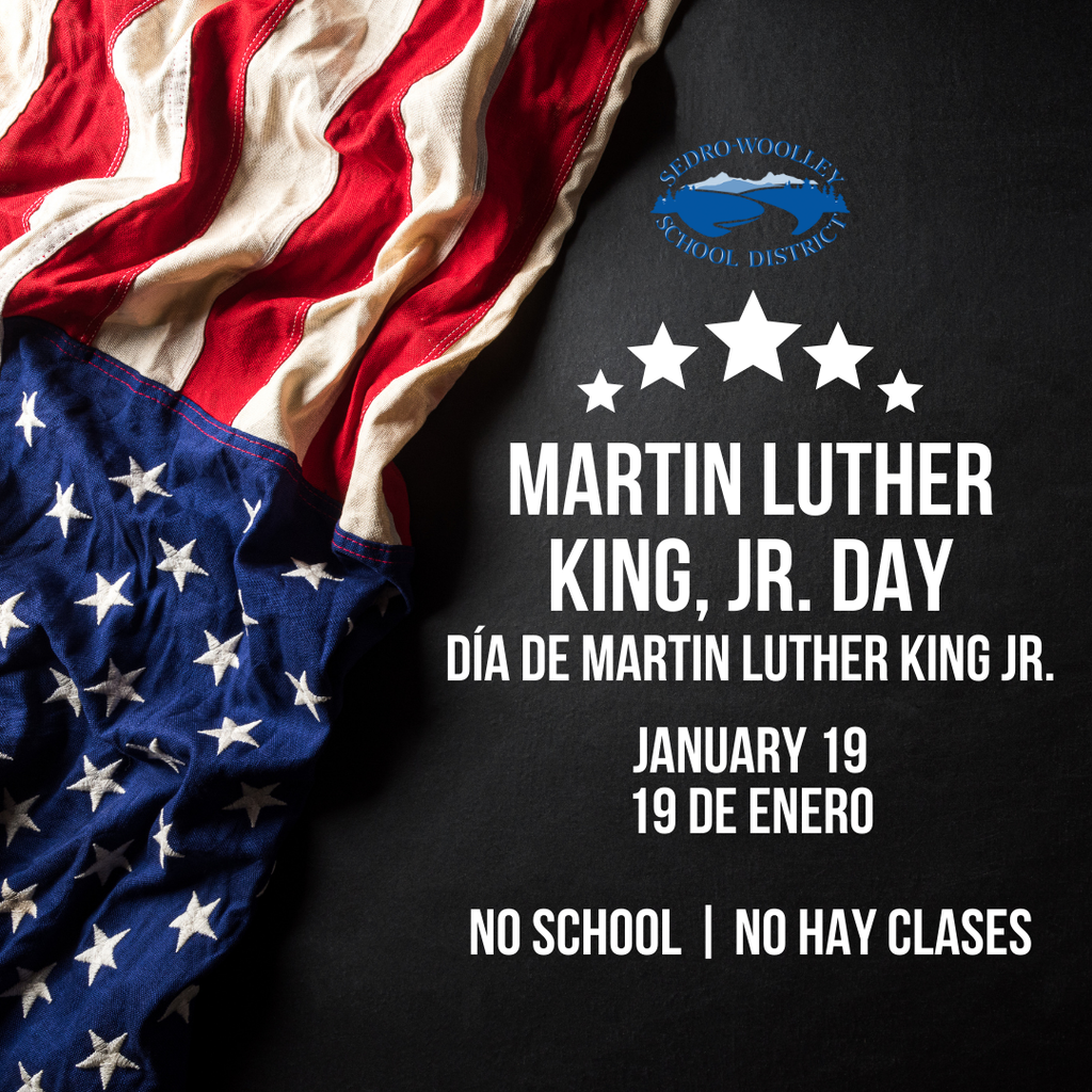 No school today in observance of Martin Luther King Jr. Day.