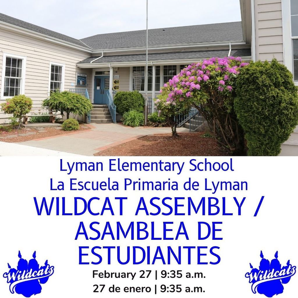 Lyman Elementary School will hold its monthly Wildcat Assembly on February 27 at 9:35 a.m. This assembly celebrates student achievements and positive school culture.
