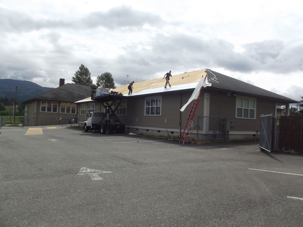 The B building roof at Big Lake was replaced during the current levy. 
