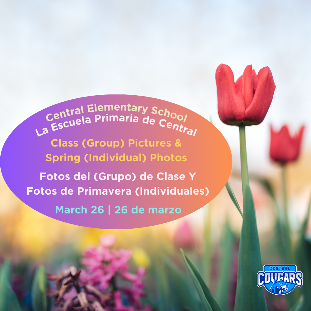  Spring Picture Day at Central Elementary School will take place on March 26.