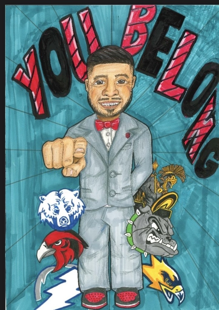 Students from Sedro-Woolley High School participating in a youth leadership conference, including group activities, presentations, and recognition of student achievements in writing and visual arts.