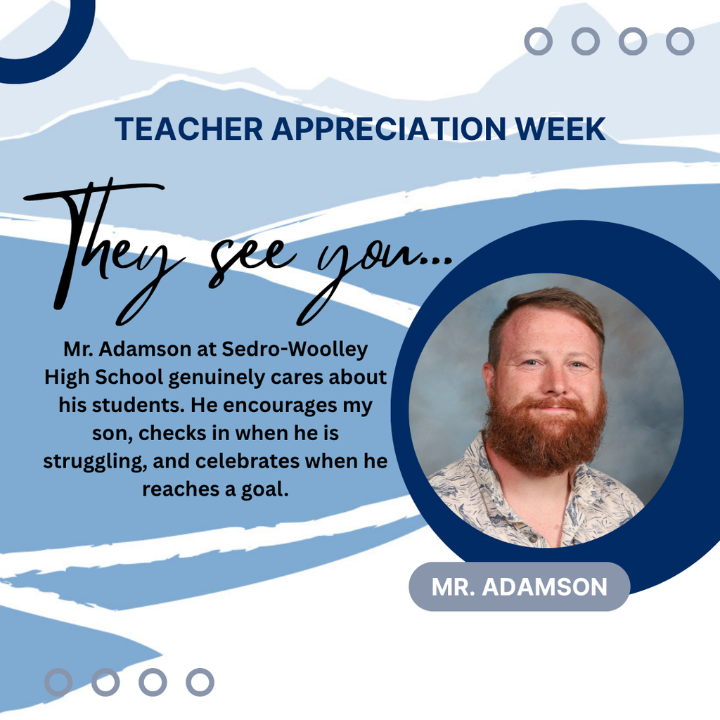 A quote about Mr. Adamson along with his photo. 