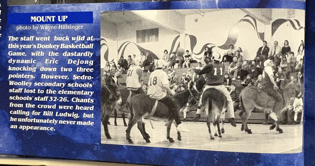 Donkey basketball.