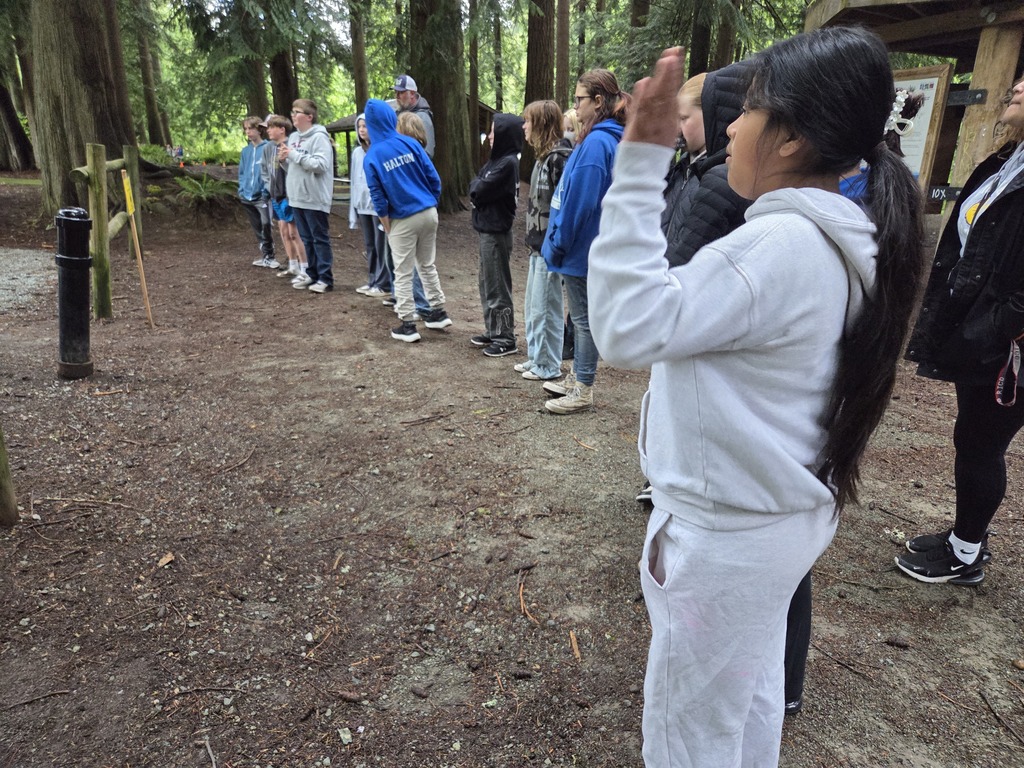 Big Lake Elementary School sixth grade students participate in hands-on learning activities during the Skagit Youth Conservation Tour at Pomona Grange Park in Burlington.