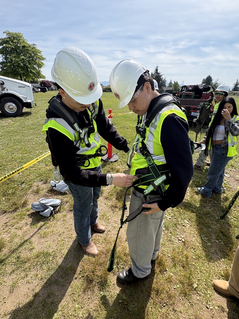 Sedro-Woolley High School students participate in hands-on construction and trades activities during the 2026 Northwest Washington Construction Career Day in Lynden. Students practice skills using tools, equipment, simulators, and other industry activities while learning about careers in the construction trades.