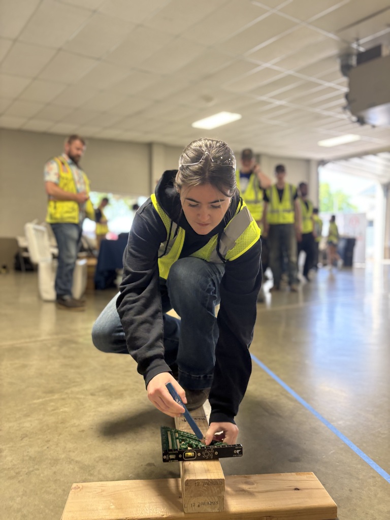Sedro-Woolley High School students participate in hands-on construction and trades activities during the 2026 Northwest Washington Construction Career Day in Lynden. Students practice skills using tools, equipment, simulators, and other industry activities while learning about careers in the construction trades.