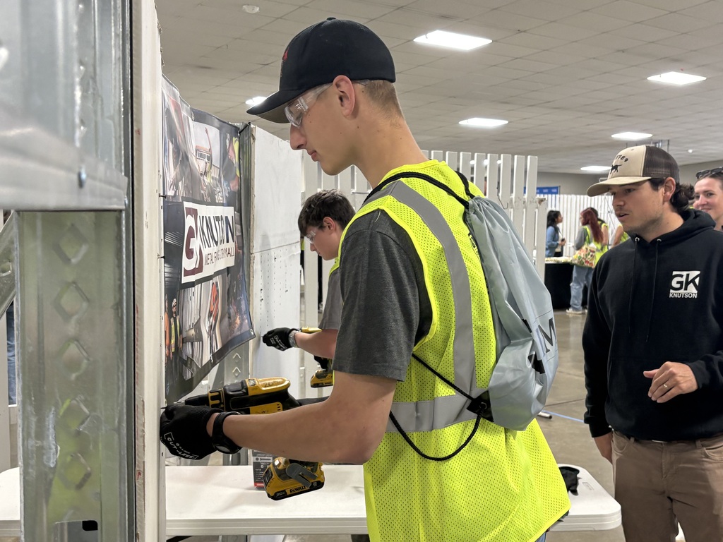 Sedro-Woolley High School students participate in hands-on construction and trades activities during the 2026 Northwest Washington Construction Career Day in Lynden. Students practice skills using tools, equipment, simulators, and other industry activities while learning about careers in the construction trades.