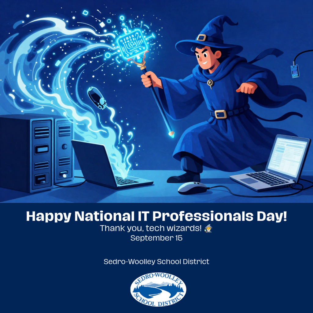 💻 Thank you to our Technology Department on National IT Professionals Day for supporting students and staff every day.