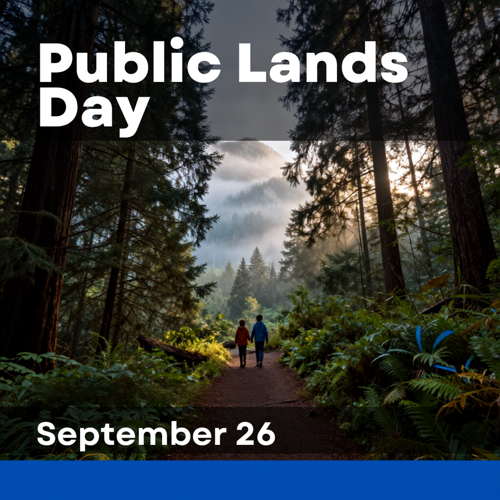 🌲 September 26 is Public Lands Day, recognizing the value of our shared public lands.