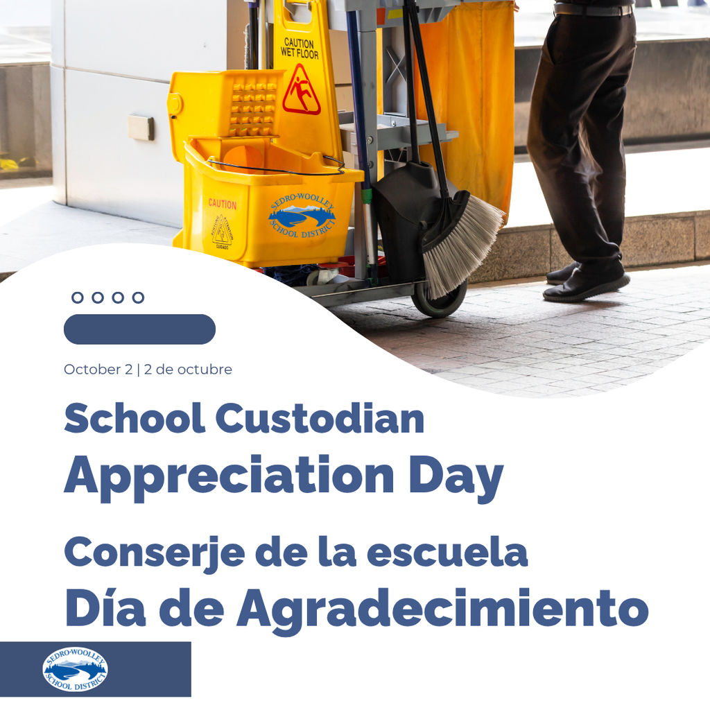 🧹 October 2 is School Custodian Appreciation Day. Thank you to our custodial team.