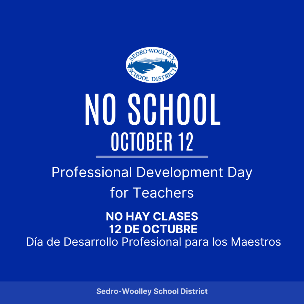 📅 There is no school for students on October 12 due to Certified Professional Development Day.
