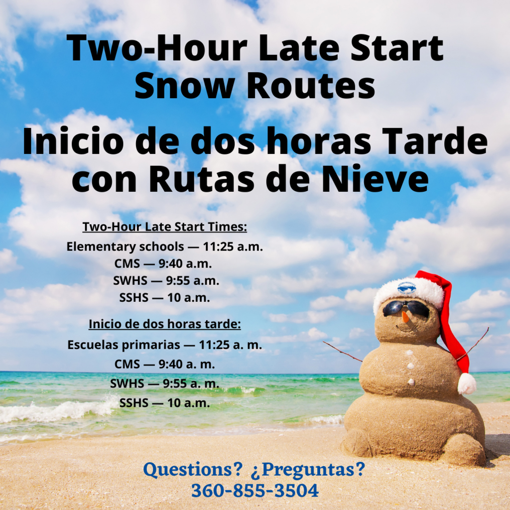 Schools will be operating on a two-hour late start today. Please click the following link for more information. https://www.smore.com/jf51b