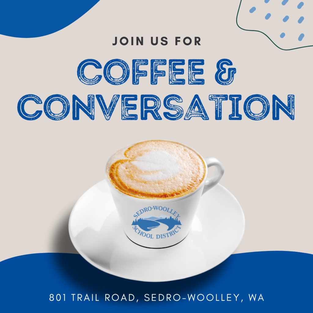 The superintendent’s monthly "Coffee and Conversation" meeting will take place on Thursday, March 28, 2024, at 9:45 a.m., at the District Office (801 Trail Road). Please join us and bring your interests, comments, celebrations, and concerns related to the district as a whole to chat over coffee. This will be an informal meeting and a time for the superintendent and other district leaders to make themselves available to you. If you have specific questions or concerns related to your students, we encourage you to reach out to your student's school. They are always willing and happy to hear your concerns.
