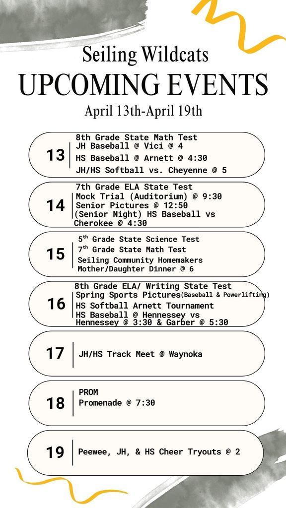 upcoming events