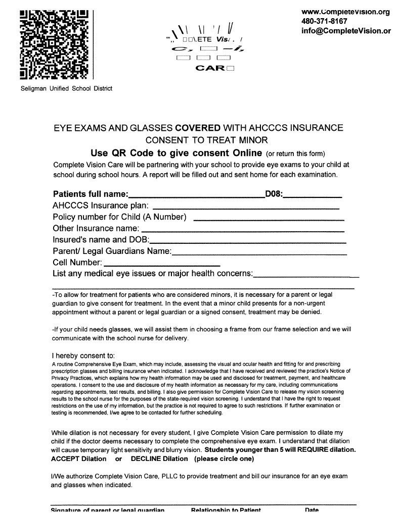 Scan the QR code, or print and fill out the permission slip