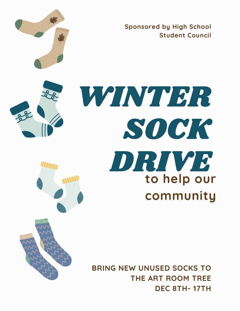 winter sock funraiser