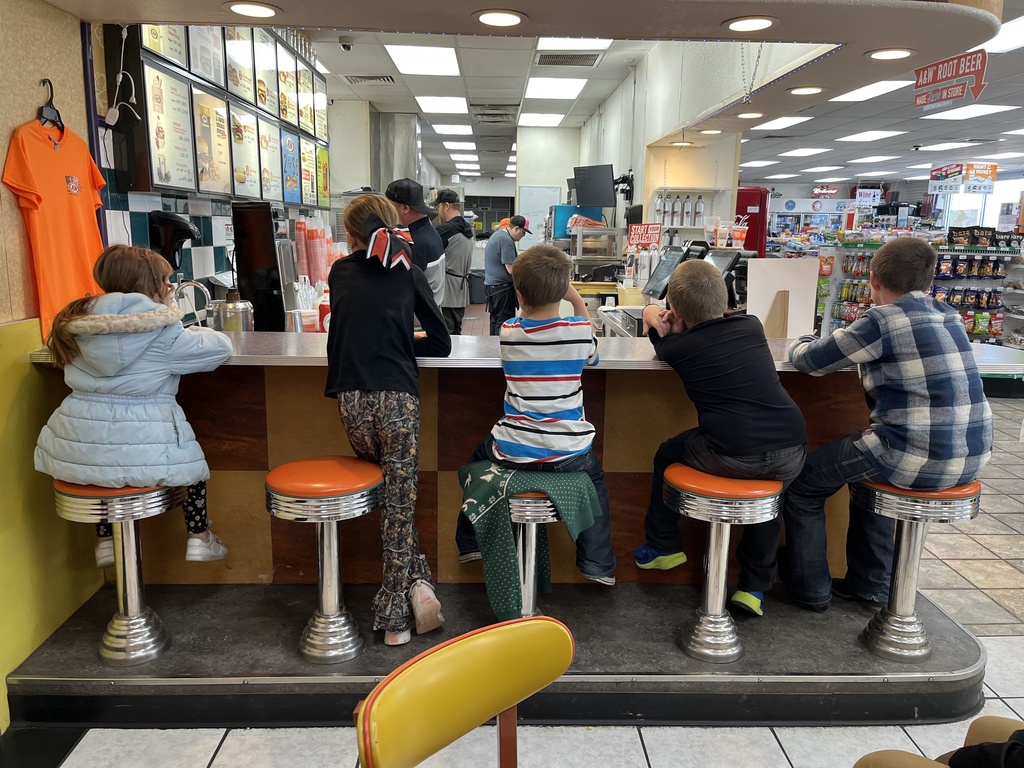 Waiting for milk shakes