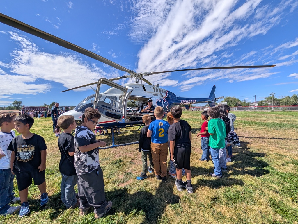 We had a helicopter land on the soccer field 